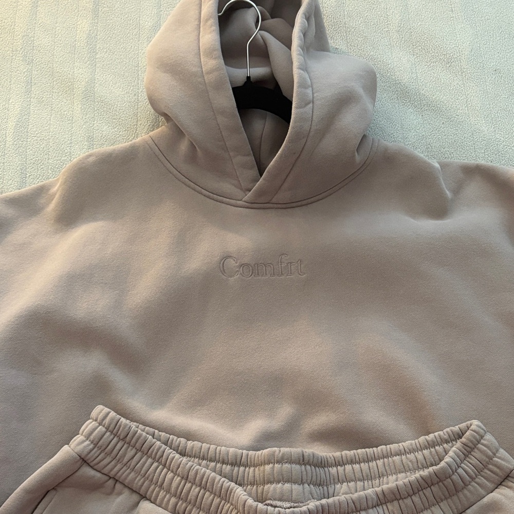 Comfort Beige Hoodie and Pants Set